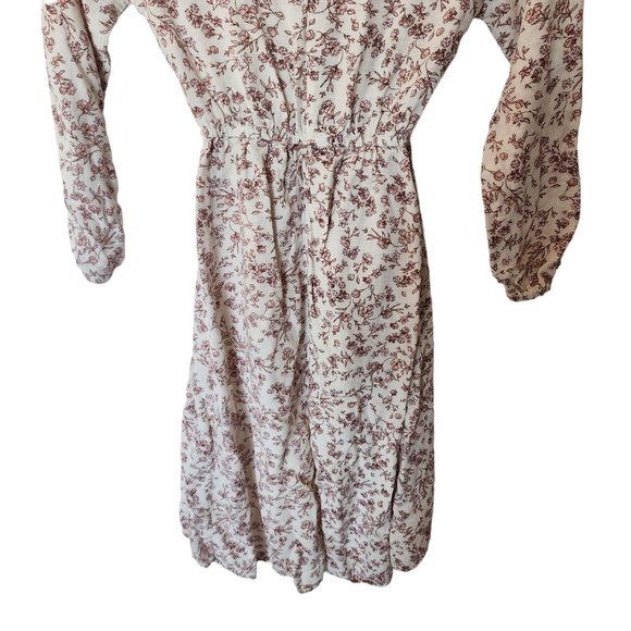 Art Class M Medium 7 8 Romper Dress Floral Long Sleeve Kids Girl Retro Look - Picture 10 of 10